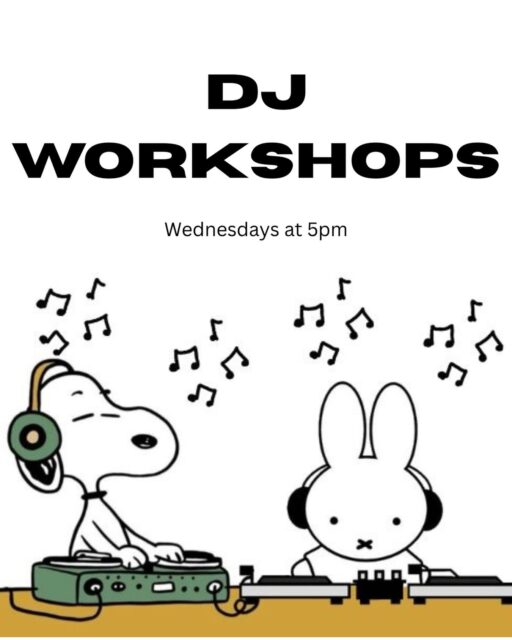 Come to DJ Workshops today at 5pm! Learn how to be a better DJ or ask questions about becoming a radio 1190 DJ!