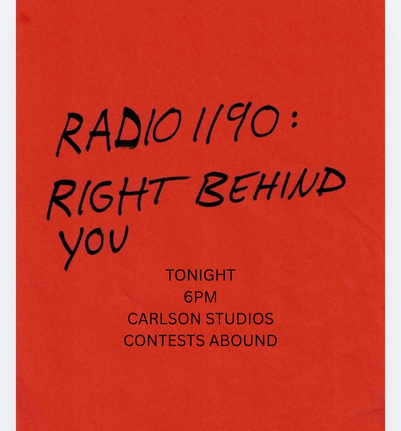 We’re right behind you aren’t we…… guess that means you might as well join us tonight at 6pm for our general volunteer meeting! There WILL be contests and prizes beyond your wildest dreams ….