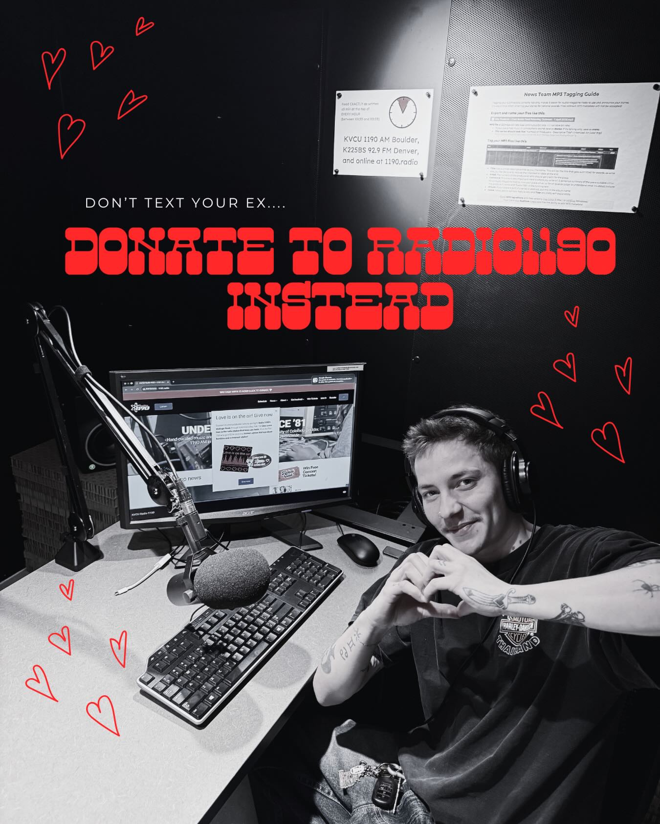 We’ll appreciate the notification more I swear 🙏🥰
Head over to 1190.radio/donate and support independent radio, not your ex!!