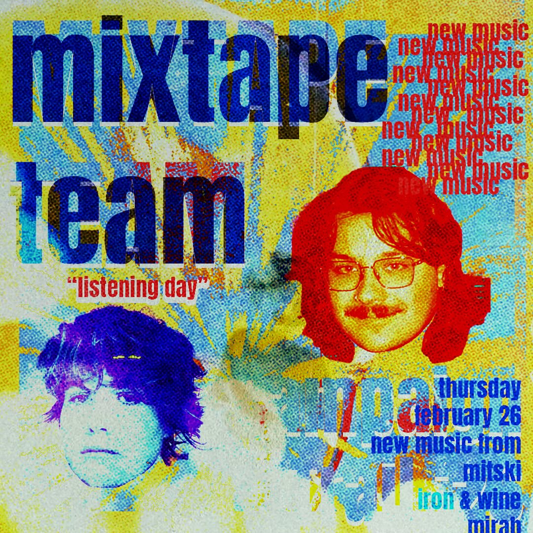 we don’t even care that it’s reading day thursday. we know that our loyal mixtape teamers will still be there at 5:00 PM on the 26th. they’re going to be calling it “listening day” forever in the future. we have the new mitski album… we know you want it. we have a bunch of other stuff too. this isn’t one to miss