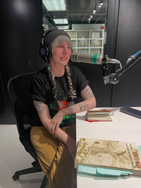So great to have @gakather in the studio this afternoon to talk with @irisberkeley about her upcoming ghost- and tech-themed residency at @mediaarchaeologylab next week! If you missed it, check today’s archive for Jetset Underground (Thursdays at4pm) on 1190.radio/schedule — and don’t miss her events at the MAL next week! 👻