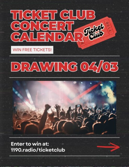 Take advantage of the warm weather and get outside! Enjoy any of these events for FREE by entering to win our new Ticket Club giveaway at 1190.radio/ticketclub 🎟️ 

4/10 - @cubouldermusicaltheatre @ Roe Green Theatre 
4/11 - @thenudeparty @tobaccocityband @ Fox Theatre 
4/11 - @michaelfeinsteinsings @ Macky Auditorium 
4/12 - @winyahband @ Fox Theatre 
4/15 - Andy Schneidkraut interview @ eTown Hall 
4/17 - Let’s Get Shrekxual @ Fox Theatre
4/17 - CU Opera @ Macky Auditorium