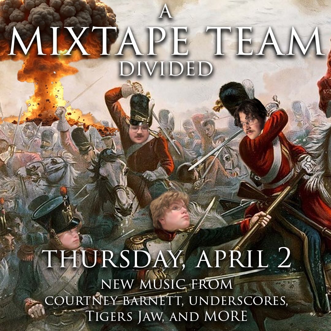 A MESSAGE FROM GAVIN:
Mixtape Teamers. The time has come for war. For too long, a villain named Luke Crumplar had wielded equal power in our delicate organization. Crumplar’s ideologies, his base ways of being, have no right in society. He offers only extremism and psychotic designs that discard the work of volunteers and musicians alike. He does not understand the music. He does not understand the people. We must wrestle the power from his warped and lethargic hands. His co-reign of terror ends tomorrow. Rally at 5:00 PM to stand behind me and seize victory. We have no other choice. 

A MESSAGE FROM LUKE:
Hello all, due to some fundamental disagreements with concepts of divine inspiration surrounding the Radio 1190 Mixtape, Luke will be moving forward without Gavin and engaging in tactical warfare against him and his followers. I ask you who believe in the true origin of the mixtape to join me in a war of aggression. We all know the mixtape is sacred, and Gavin’s insistence that it comes not from above but from the hands and minds of humanity is laughable. We may lose some of you, but we will be united in belief of the mixtape. Thank you all, and long live the tape.