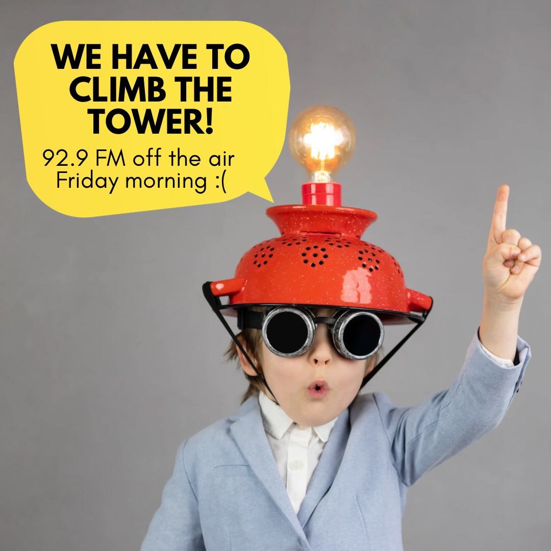 Hey, Denver listeners on 92.9 FM: We’ll be off the air for a few hours Friday morning while some brave souls climb our broadcast tower and do a little maintenance. We should be back up by the afternoon - and you can always tune in online at 1190.radio or with the @radiorethink app! ⚡️