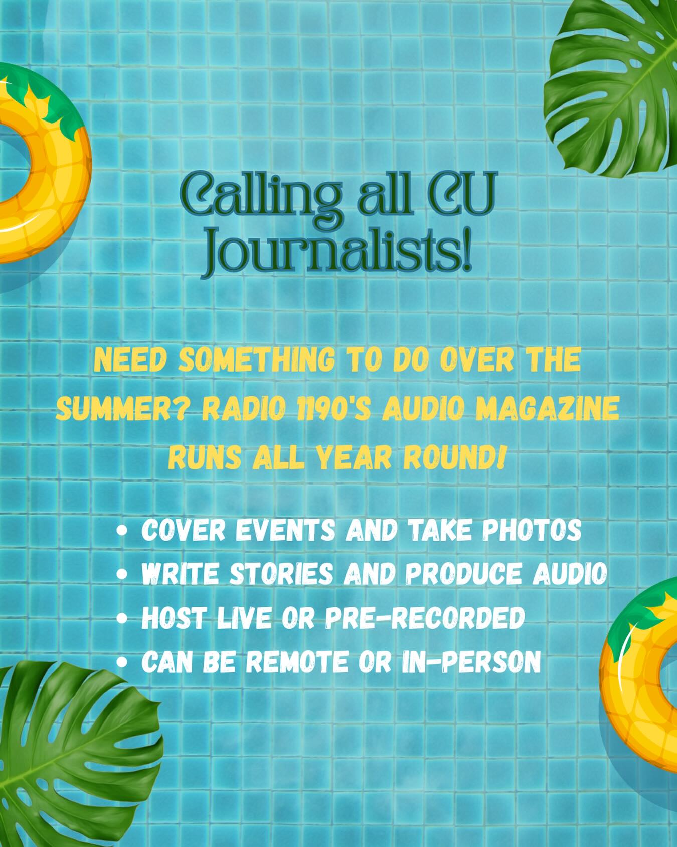 the audio mag wants YOU!🫵☀️
