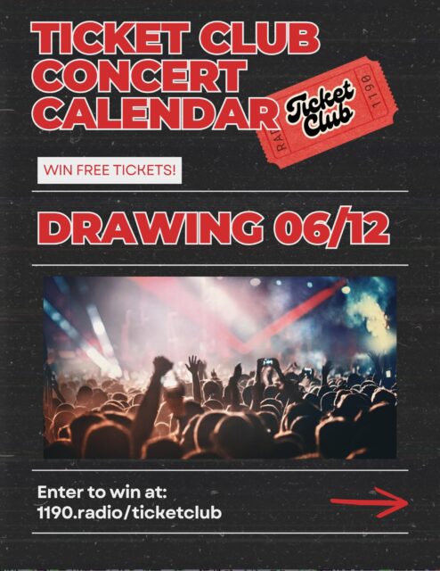 You DO NOT want to miss this next TICKET CLUB DRAWING!!!!! ❤️🎟️🎤🎵✨
USE THE LINK: 1190.radio/ticketclub to WIN!!!📻🌟🎵

6/19 - The Circut Summer Kickoff @ Levitt Pavilion
6/20 - @mountain_grass_unit @ Boulder Theater
6/20 - @delicatesteve @ eTown Hall
6/21 - @cosmic_kittenofficial @ Skylark Lounge
+ Any Colorado Shakespeare Festival Performance 
+ Ant Roots Music Project non-sold-out public event

Go to: 1190.radio/ticketclub❤️❤️
#I❤️RADIO1190