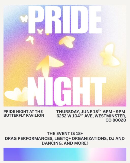 Keep the pride flowing this month with the Butterfly Pavilion Pride Night on June 18th! Listen to Radio 1190 for more events like this one featured in our weekly front range events calendar! #pride #butterflies #loveislove